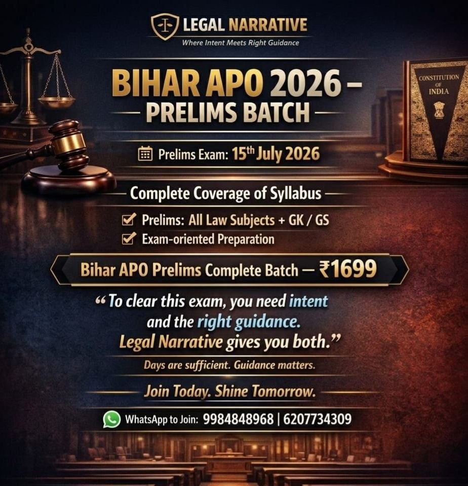 Bihar APO Prelims Batch