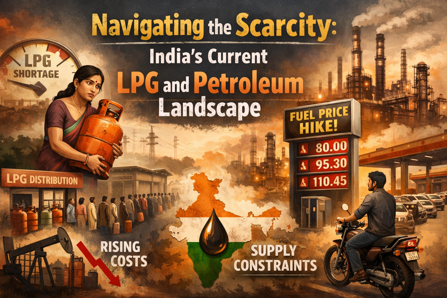 Navigating the Scarcity: India's Current LPG and Petroleum Landscape