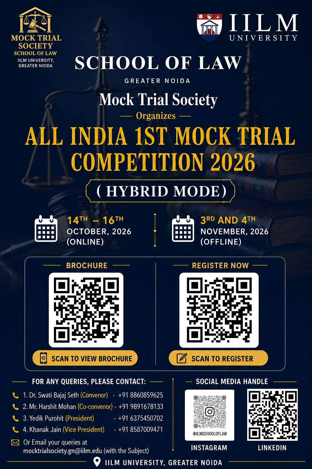 📢 INVITATION | ALL INDIA 1ST MOCK TRIAL COMPETITION 2026 ⚖️